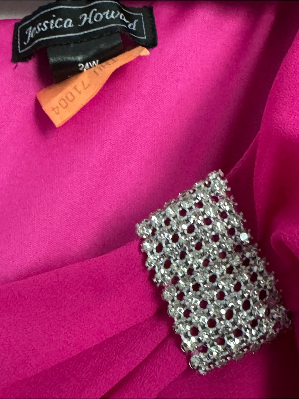 Jessica Howard Hot Pink Cascade Ruffle Midi Dress - Picture 5 of 5